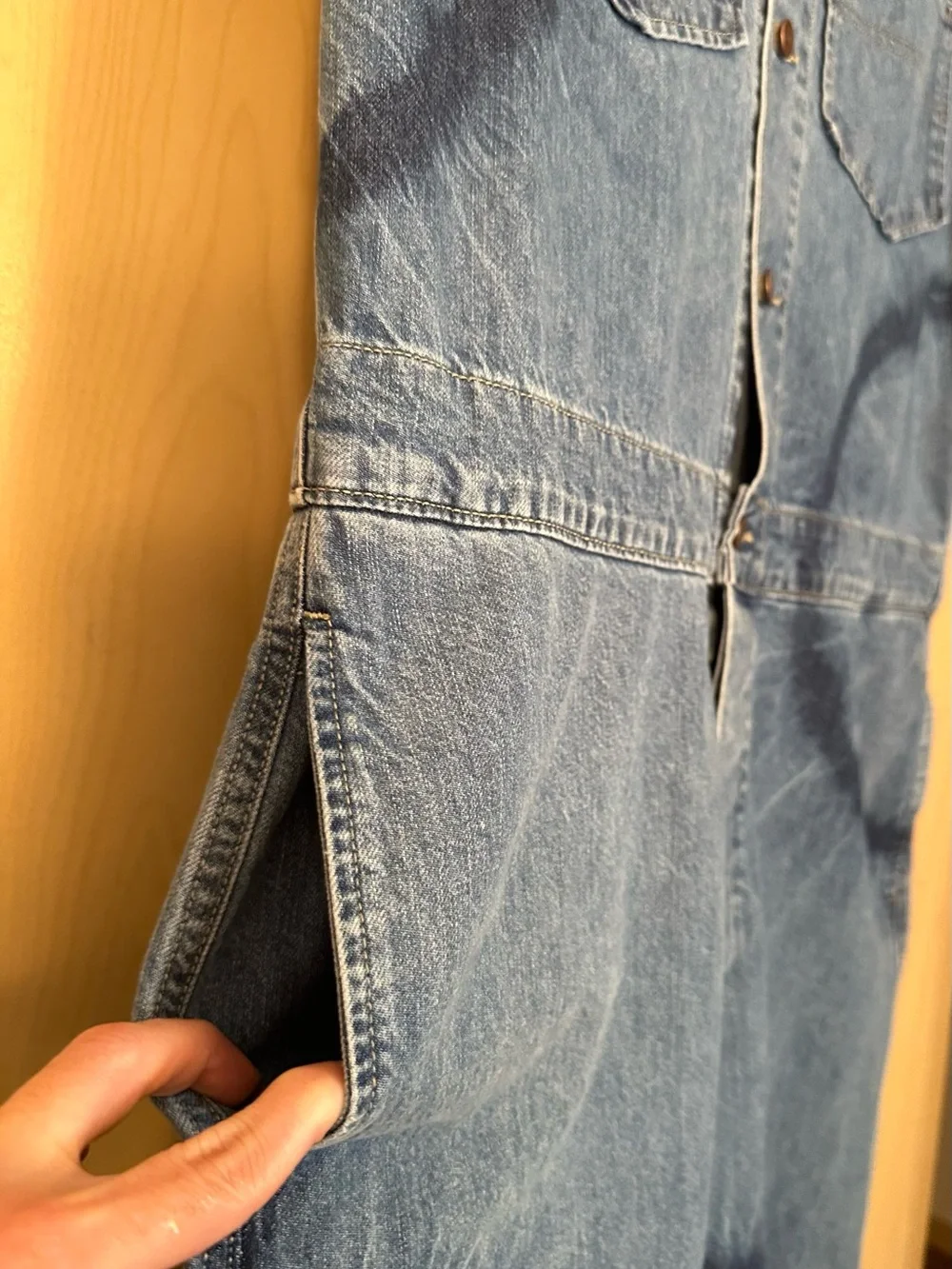 Wrangler Blue Tie-Dye Denim Coveralls